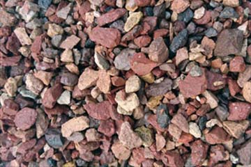 レンガチップ：15㎜～2.5㎜