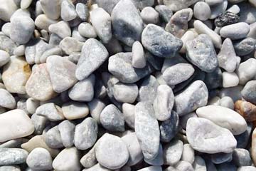 お庭用・ガーデニング用の石灰石の白ジャリ・砂利・配達販売